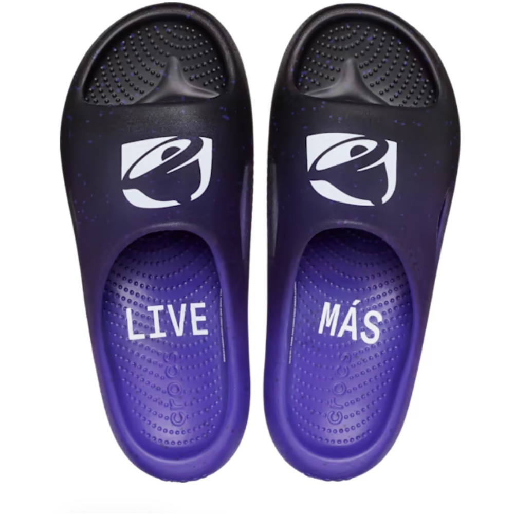 NWT Taco Bell Crocs Mellow Slide Size M9/W11